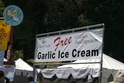 Garlic Ice Cream at the 2007 Gilroy Garlic Festival