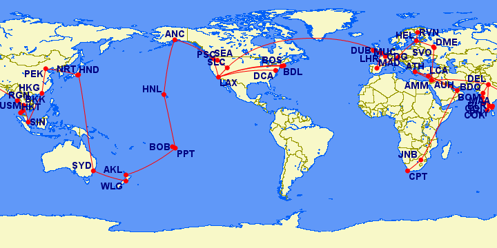 2013 Travel Map