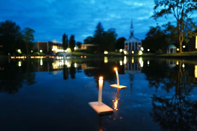 Candles on Peacock Pond